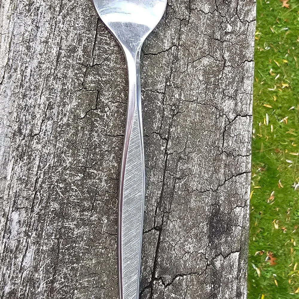 Gorham stainless steel vintage cold meat serving fork poss Fabrique pattern 1967